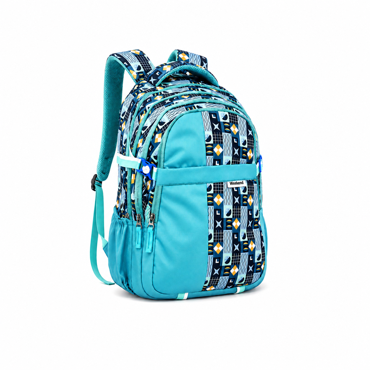 Weekend Rikker 53 Litres School Bag with Rain Cover - Aqua Blue