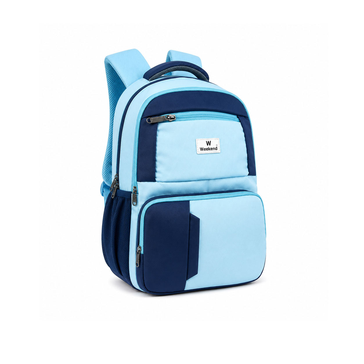 Weekend 54 Litre Sky Blue & Navy Multi-Compartment Backpack